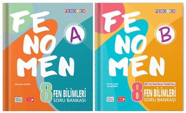 8. Sınıf Fenomen Fen Bilimleri Soru Bankası Seti (A+B) - Gama Yay