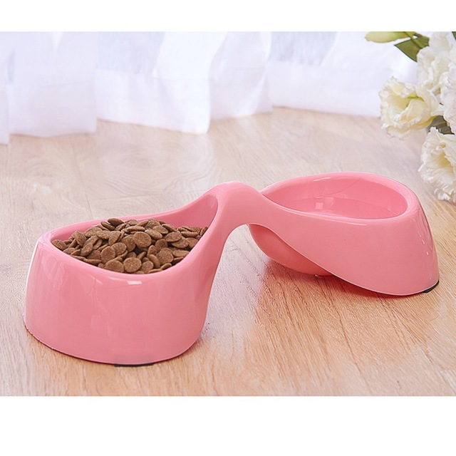 Mikopet Kemik Şeklinde Mama Su Kabı-Pembe