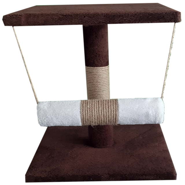 Kedi Tırmalama Ve Oyun Alanı Koyu Kahverengi