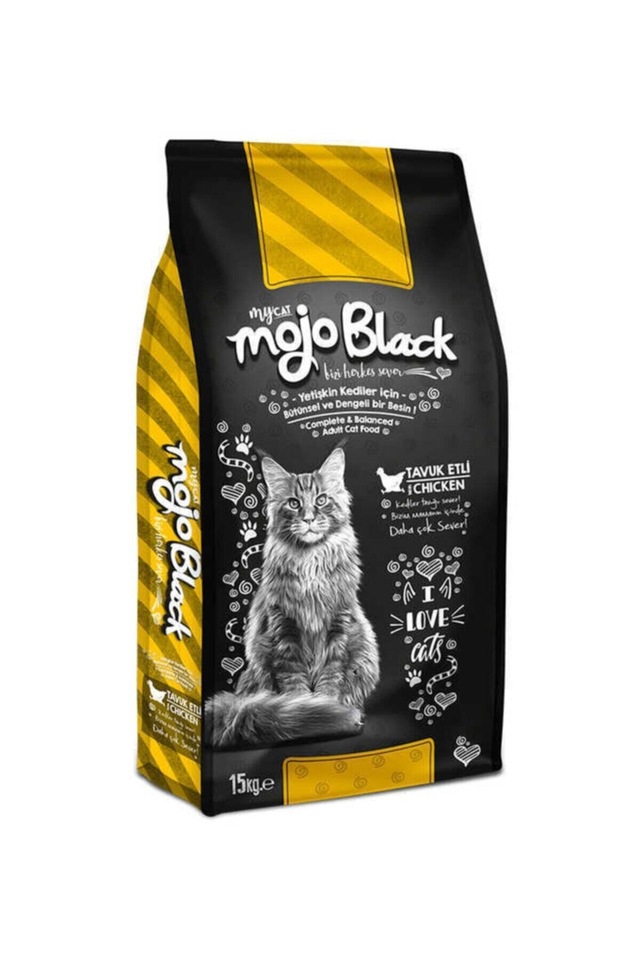 Mojo Black Tavuklu Kedi Maması 15k g
