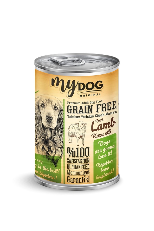 Mydog Pate Tahılsız Kuzu Etli Köpek Konservesi 400gr (12'li)