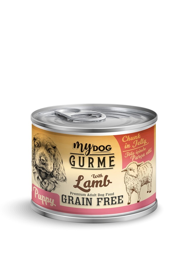 Mydog Kuzu Parça Etli Jöleli Yavru Köpek Konservesi 200gr (24'lü)