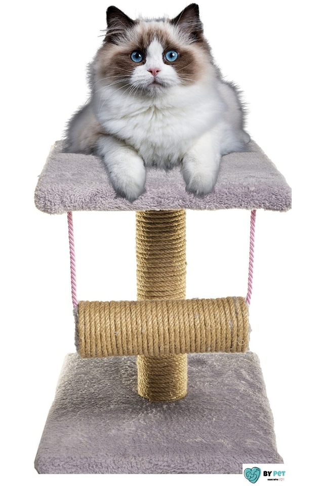 BYPET Çift Yönlü Kedi Tırmalama Tahtası Ve Kedi Durağı iplikeditı