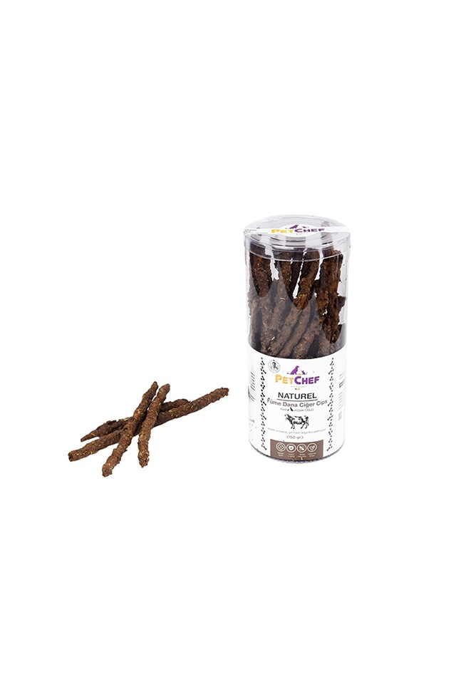 Petchef Kedi&köpek Için Füme Dana Ciğer Cips (150gr)