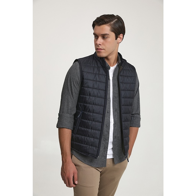 Ds Damat Regular Fit Yelek Mont Lacivert