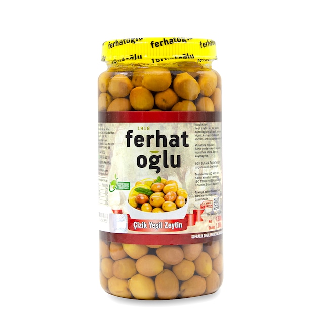 Ferhatoğlu Yeşil Çizik Zeytin 1 KG
