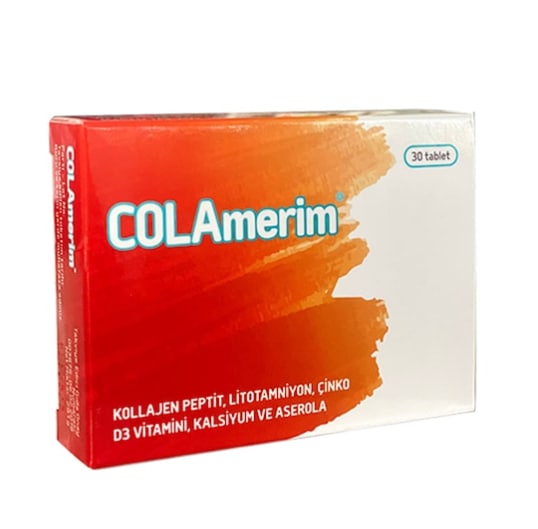 Colamerim Kollajen Çinko ve D3 Vitamini İçeren 30 Tablet