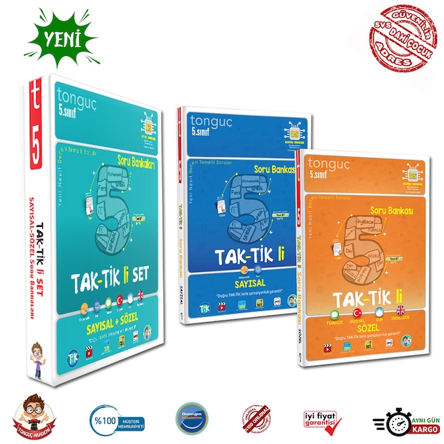 Tonguç Akademi 5. Sınıf Taktikli Soru Bankası Set 2 Kitap