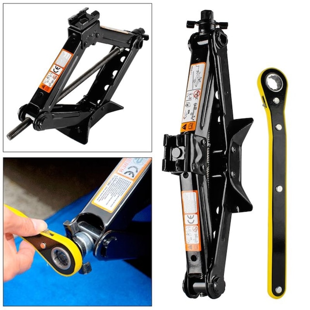 Araba Kaldırma Oto Krikosu 1.5 Ton Makas Cırcır Otomatik Kriko