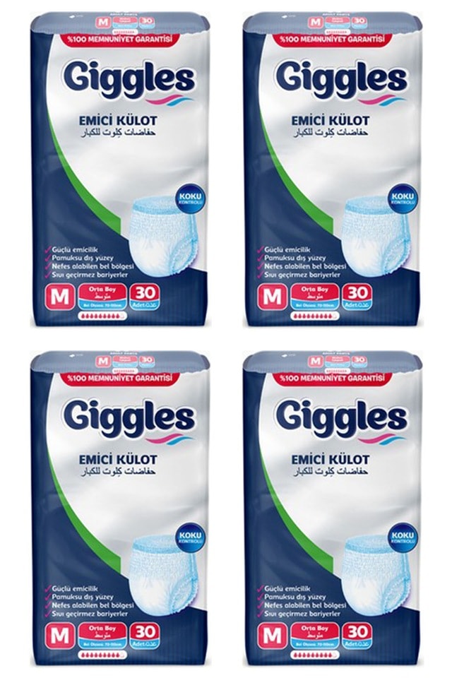 Giggles Emici Külot Hasta Bezi Orta Boy M 4 x 30'lu