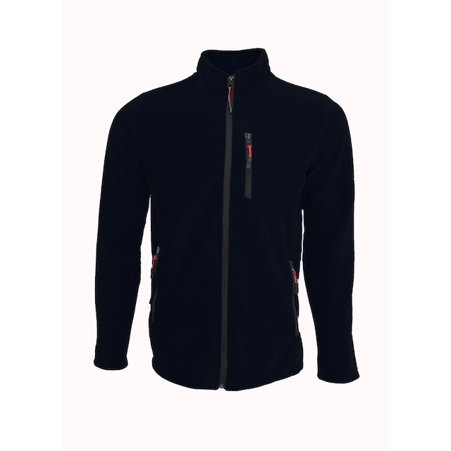 Kozik Lacivert Erkek Shoftsell Polar Tam Fermuarlı 3 Çepli Polar Lacivert