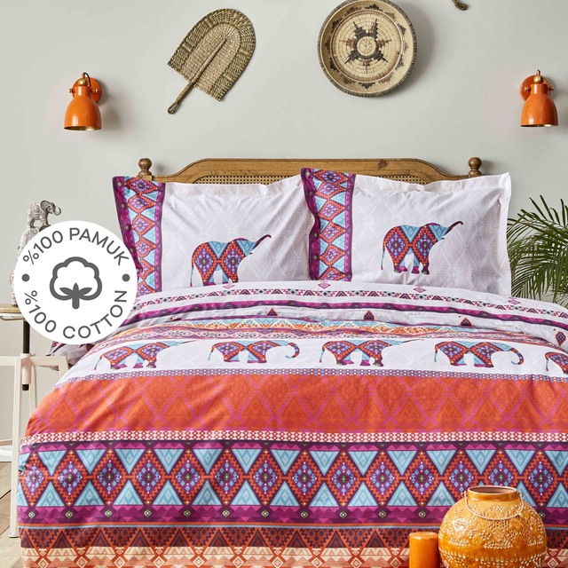 Karaca Home Marsala Turuncu %100 Pamuk Çift Kişilik