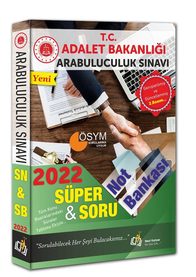 2022 Adalet Bakanlığı Arabuluculuk Sınavı Süper Not ve Soru Bankası