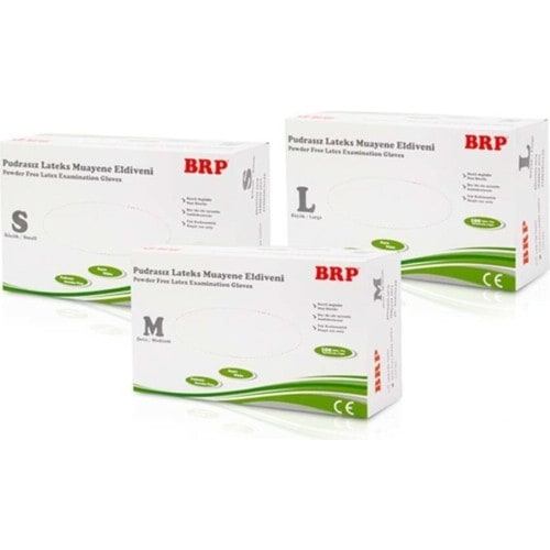 BRP Pudrasız Lateks Eldiven  100'lü