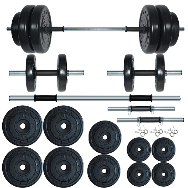 Fitset Spor 65 KG Halter Dambıl ve Fitness Ağırlık Seti