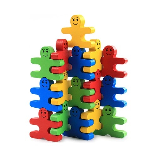 Ahşap Denge Blokları Eğitici Çocuk Oyuncak Zeka Aile Dikkat Oyunu