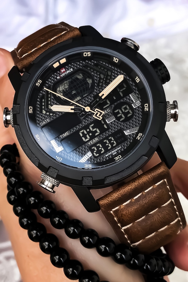 Naviforce Navnrs5001-1557 Erkek Kol Saati+Bileklik Hediye