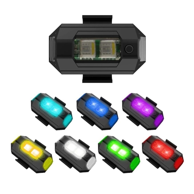 Led Anti Çarpışma Uyarı Işığı 7 Renk / Drone / Araba / Motor /