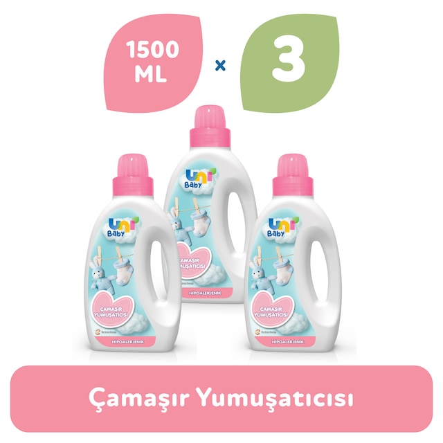Uni Baby Hipoalerjenik Çamaşır Yumuşatıcı 3 x 1500 ML