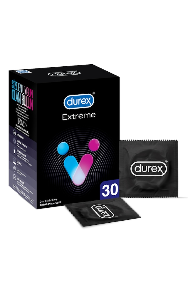 Durex Extreme Geciktiricili Ve Tırtıklı Prezervatif 30'lu