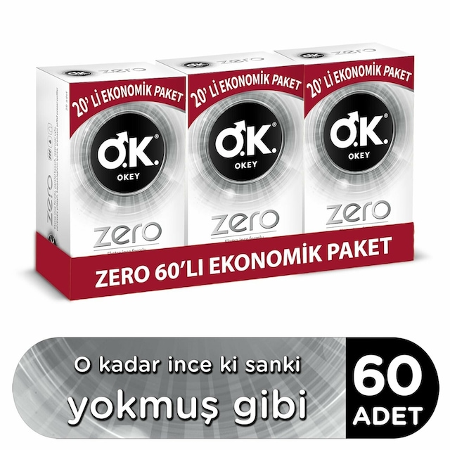 Okey Zero Prezervatif 60'lı