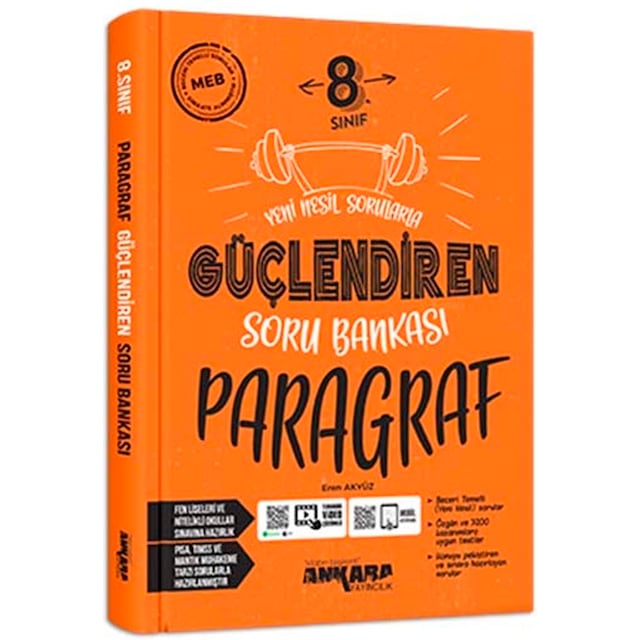 Ankara Yayınları 8. Sınıf Paragraf Güçlendire Soru Bankası 2020-
