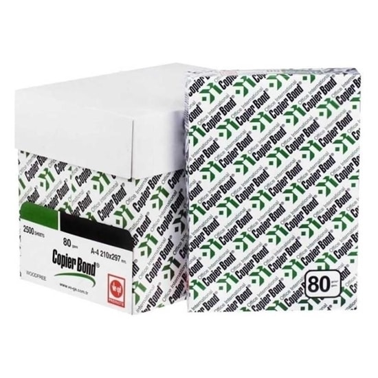 Copier Bond A4 Fotokopi Kağıdı 80 Gr 1 Koli 5 Paket