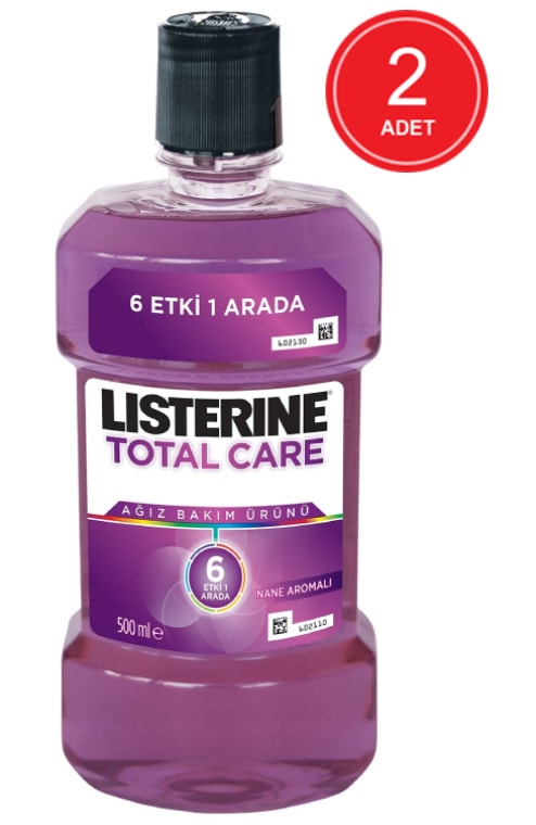 Listerine Total Care 6 Etki 1 Arada Ağız Bakım Suyu 2 x 500 ML