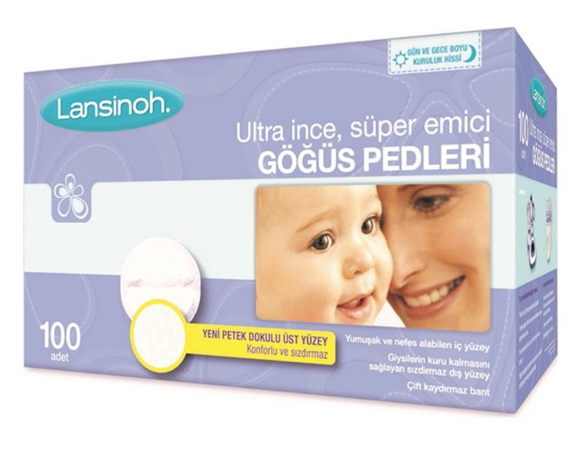 Lansinoh Ultra İnce Süper Emici Göğüs Pedi 100'lü