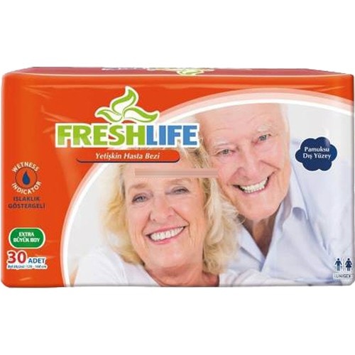 Freshlife Belbantlı Tekstil Yüzey Hasta Bezi XL 30'lu