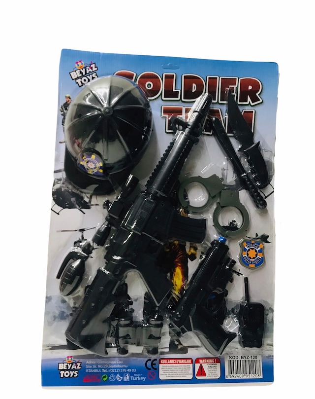 Büyük Boy Polis Set Oyuncak-Tam Set