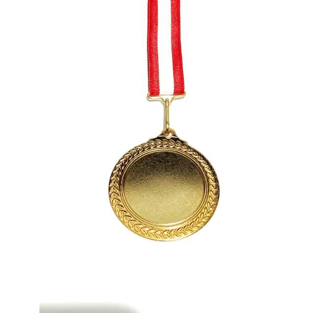 Baskısız Boş Madalya Altın Gümüş Bronz Yazısız Madalya + Kurdele