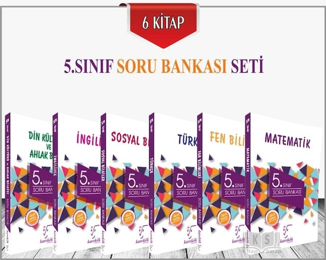Karekök Yayınları 5.Sınıf Soru Bankası Seti (6 Kitap)
