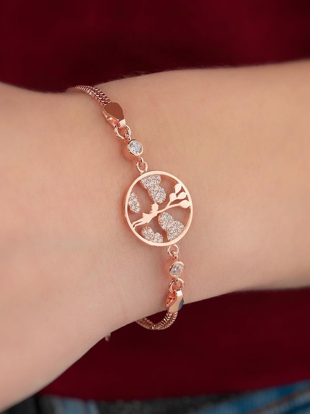 Gümüş Pazarım Uçan Balonlu Kız Gümüş Bileklik