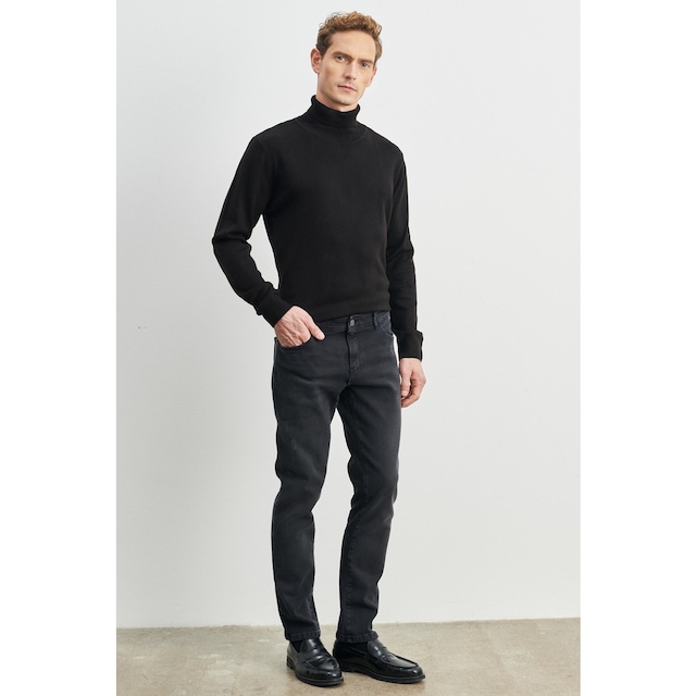 Slim Fit Dar Kesim Magic Denim Esnek Jean Kot Pantolon Antrasit (555521648)