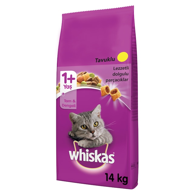 Whiskas Tavuklu ve Sebzeli Yetişkin Kedi Maması 14 KG