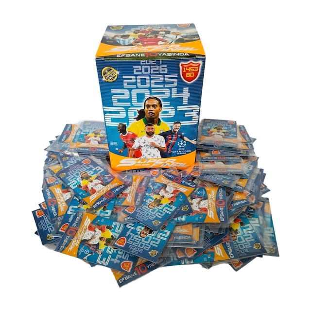 SÜPER FİNAL 2023 FUTBOLCU KARTLARI 200 POŞET 400 KART 10 YAŞINDA