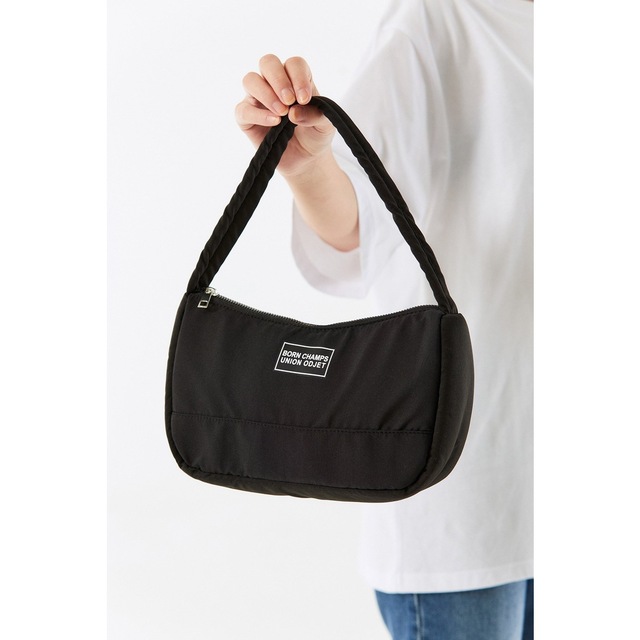 Fullamoda Fermuarlı Baget Çanta Siyah-Standart