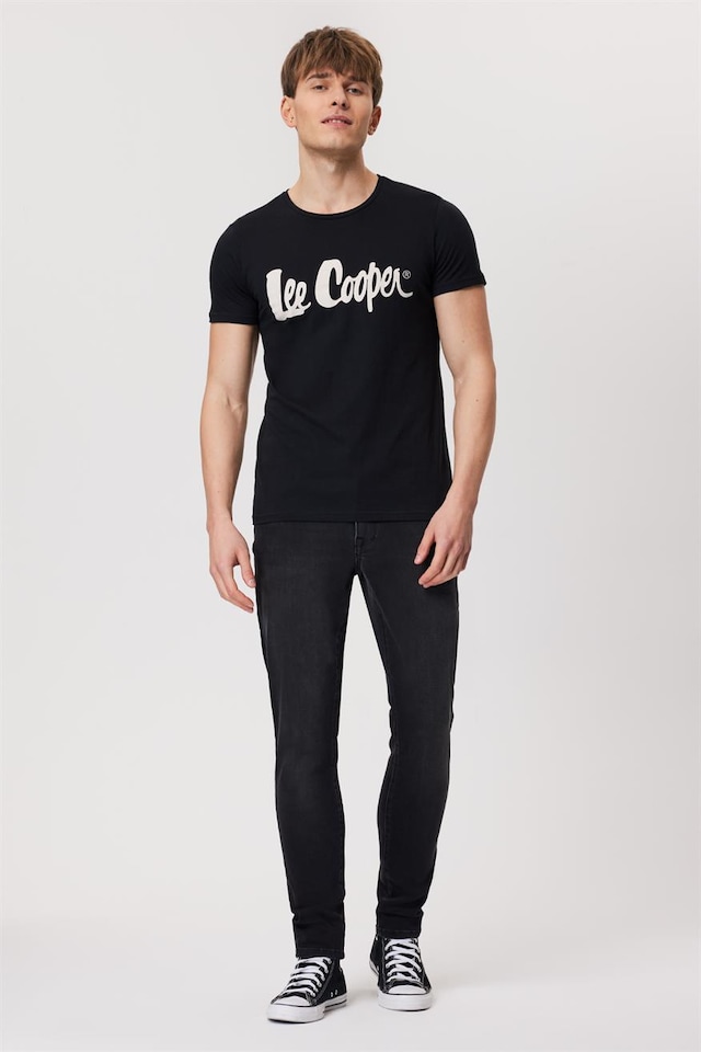 Londonlogo Erkek O Yaka T Shırt Siyah 15859 Siyah