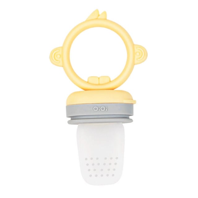 Oioi Sarı Gri Diş Kaşıyıcılı Meyve Püre Emziği