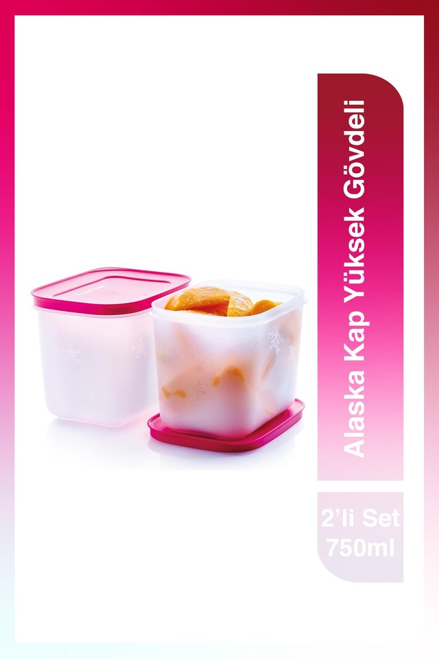 Tupperware Alaska Kap Yüksek Gövdeli 2'li Set 1.1L