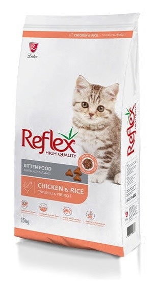 Reflex Tavuklu ve Pirinçli Yavru Kedi Maması 15  KG
