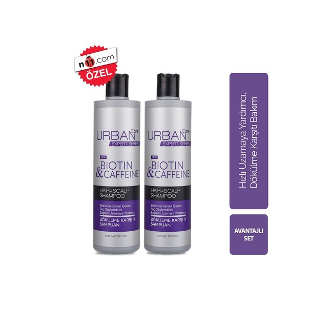 Urban Care Expert Biotin & Kafein Şampuan Serisi 2'li Set