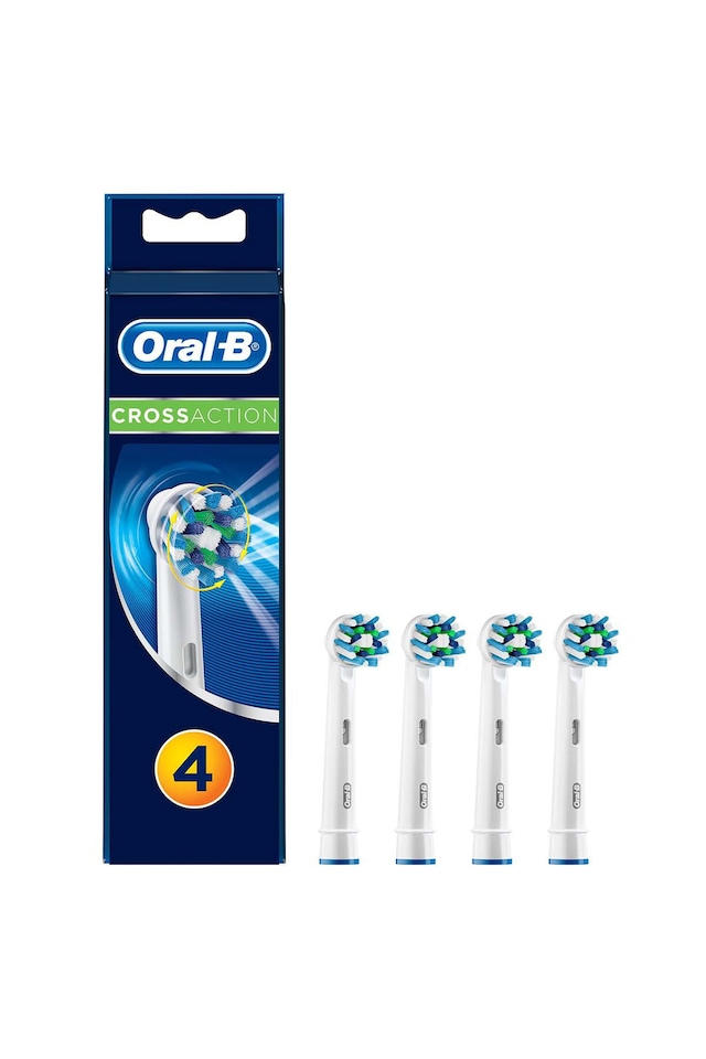 Oral-B Cross Action Diş Fırçası Yedek Başlığı Beyaz 4'lü