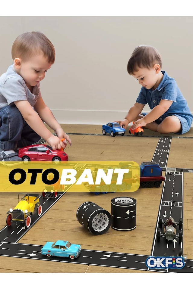 Eğitici Otobant Oyun Bandı ve Eğlenceli Yol Yapım Bandı