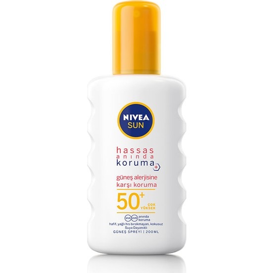Nivea Sun Hassas Anında Koruma Güneş Spreyi Spf 50+ 200 ML