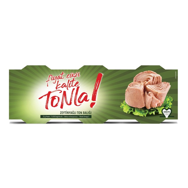 Kalite Tonla Zeytin Yağlı Ton Balığı 3 x 75 G