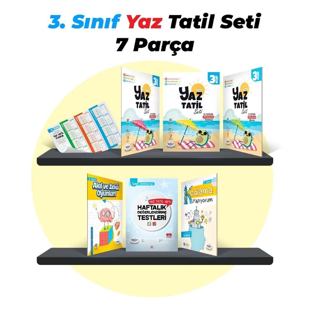 3 Sınıf Yaz Tatil Kitabı Seti 2022 2023 Öğretmen Evde Yayınları