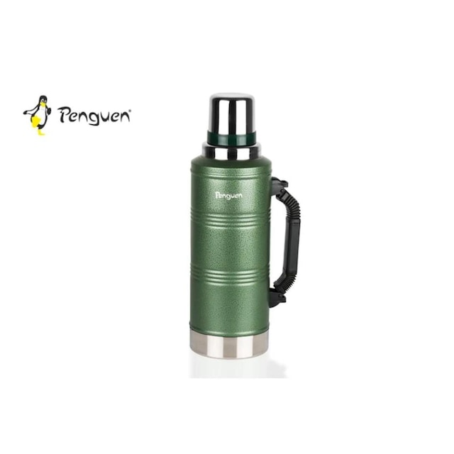 Penguen Png-3020 2.2 L Çift Kat Kamp Avcı Termos Yeşil