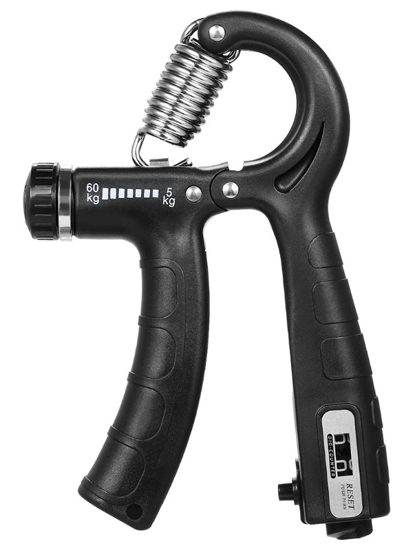 Sayaçlı El Yayı 60 Kg 5 Kg Ayarlanabilir Bilek Kas Güçlendirici